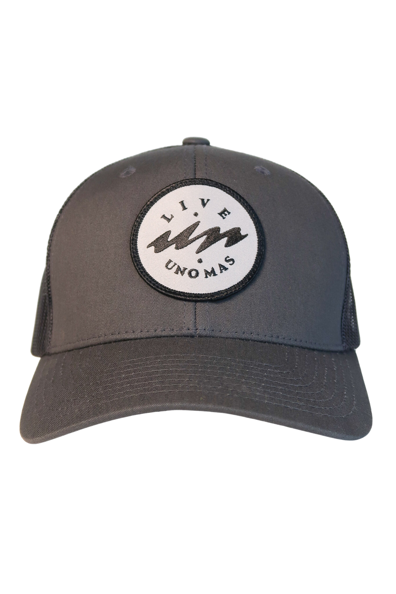 Uno Mas Grey Black Trucker Hat